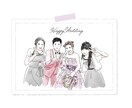 おしゃれで優しい水彩タッチの似顔絵を作成します 思い出をずっとお家に飾っておける特別なウェルカムボードへ イメージ3