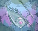 イラスト（一枚絵）を作成します 背景と人物のあるイラストを作成します イメージ3