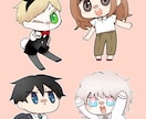 ミニキャラ・デフォルメイラスト描きます SNSや配信等にご利用いただけるかわいいシンプルイラストです イメージ3