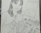 ボールペン×水彩のやさしい似顔絵描きます 思い出をやさしく美しく残す世界に一つの似顔絵です イメージ3