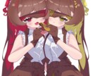 単色背景でもきれいなイラストを目指します キャラクターをカッコよく可愛く見せよう イメージ8