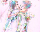 似顔絵イラストオーダー承ります 色使いに心がけた似顔絵制作をしております♪ イメージ2
