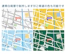 見やすいシンプルなカラー地図を制作します 【修正回数無制限】名刺、チラシやホームページなどに イメージ5