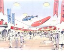手書きイメージ図を制作いたします AIには表現しきれない空気感、リズムを感じていただきたい。 イメージ1