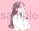 かわいい女の子を描きます SNSのアイコンなどにどうですか イメージ7