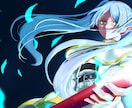 人物イラスト アイコン・立ち絵・一枚絵など承ります アニメ塗りから厚塗りまでなんでもお任せを イメージ1