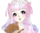 レトロポップな女の子のアイコン描きます 昭和を思わせる、キラキラおめめの女の子！かなり目立ちますよ イメージ3