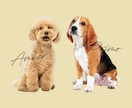 写真を元にペットイラストアイコン似顔絵を作成します 愛犬・愛猫・など愛するわが子をイラストにしませんか？ イメージ1
