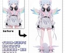 生成AIイラストをレタッチ＆加筆修正します 微細な修整から、まるで手描きイラストのようなクオリティまで イメージ8