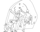大切な写真を線画にいたします 手書きの線画は温かみが増してオシャレに！ イメージ4