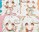 可愛い女の子描いてます 色紙アナログイラストを描きます。 イメージ1
