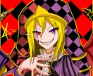 簡単な背景＋バストアップの人物イラストを制作します アニメ塗り風で毒気のある絵が特徴です イメージ2
