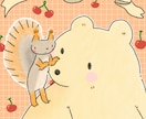 ほんわか➕ポップで可愛い動物のイラスト描きます アイコンやヘッダー、挿絵などに⭐︎ イメージ1
