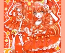 修正無制限！可愛い詰め込みイラストを制作いたします 等身＋バストアップ＋デフォルメの3点セット✨ イメージ3
