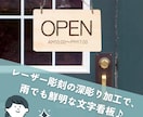 オーダー木製プレート【送料無料５００円】作成します ・表札・店舗・案内板・OPEN看板・CLOSE看板・部屋用 イメージ3
