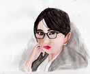 貰って嬉しいお部屋に飾れる可愛い似顔絵ます 水彩画の手描き似顔絵１枚１枚丁寧にえがきます イメージ5