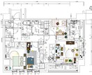 平面図に家具レイアウトいたします 賃貸・購入問わず、家具のレイアウトをいたします イメージ1