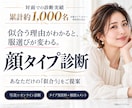 顔タイプ診断であなたに似合うものを提案します タイプ別資料と個別コメントで、あなただけの「似合う」をご提案 イメージ1