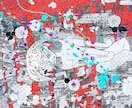 ボカロMV・ジャケのアートチックな一枚絵作ります アートチックでサブカルな一枚絵描きます。可愛くて不気味です イメージ5