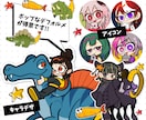 ポップで可愛いデフォルメイラスト描きます 【人間/人外/モンスターなど】キャラクターデザインもOK！ イメージ2