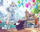 理想のイラストをお届けします 【Bプラン】キャラクター、背景、動画サムネイル等、高品質で イメージ7