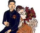 ココナラ最安値／お写真を元にイラストを作成します SNSのアイコンにオススメ♪お気に入りのお写真をイラストに！ イメージ2