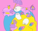 小さな生き物のユニークな世界観描きます 商用利用可！ユニークな世界観を一緒に作りませんか？ イメージ5