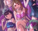 お好みのシチュエーションのイラストを描きます 同人誌の表紙、動画のサムネに雰囲気のあるイラストを イメージ6