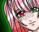 SNS用のアイコンイラストを制作します 頭から胸までのイラストです(ちびキャラ×) イメージ1
