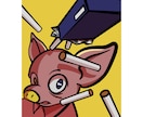ちょっとヤンチャでポップなイラスト描きます テレビイラストも描くイラストレーターが個性的な絵を作成！ イメージ9