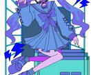 派手でファッショナブルな女の子描きます 派手で可愛い女の子のイラストが必要な方必見！！！ イメージ2