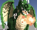 voxel ボクセルアート製作受付けます 2D➡︎3Dに!ドット画(え)やアイロンビーズ図案製作も。 イメージ3