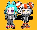 デフォルメ⭐︎かっこかわいいアイコン制作します グッズ制作用イラスト、キャラクターデザインもお任せください♪ イメージ8
