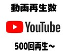 YouTubeの再生回数を500回増やします あなたのYouTube動画再生回数をプロモーションします！ イメージ1
