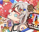 歌ってみたなどの動画サムネイル描きます カラフルで可愛いイラストいかがですか！ イメージ1