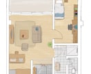 現役建築学生が、手書きの温かい図面着色を作成します 現役の建築学生(大3)が、映える手書き調な図面着色を行います イメージ3