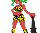 ニッチな属性のカートゥーン調オリキャラ制作します デフォルメしたオリジナリティーの高いカートゥーン調イラスト イメージ8