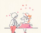 レトロで可愛い！イラスト描きます 絵本の中から飛び出したようなイラストをお届けします。 イメージ4