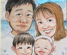 色紙にほっこり温かい笑顔を水彩で手描きします 大人数◎初依頼◎長寿祝いや家族の記念に、思い出に残る１枚を イメージ10