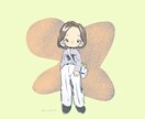 ぷにぷに柔らかな似顔絵描きます ほんのりデフォルメした“ぷにぷに”なタッチの似顔絵です♪ イメージ1