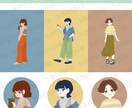 柔らかいタッチのイラストを書きます 少ない色数で絵の具のような風合いに仕上げます イメージ6