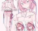 立ち絵やキャラデザ・衣装デザイン致します 配信やSNSで利用できる可愛い立ち絵を制作します イメージ3