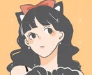 可愛い似顔絵のアイコンを制作いたします ふんわり可愛い似顔絵をぜひアイコン・プレゼントにどうぞ！ イメージ1