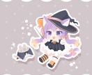 主線なしのかわいいミニキャライラスト描きます グッズや配信活動におすすめです♪商用利用OK イメージ3