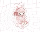 ゆるふわなミニキャライラストお描きいたします ペアイラスト1000円でお描きいたします！ イメージ4