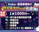 3名限定特別価格！おまかせでショート動画作ります Vtuber・配信者様向け切り抜き作成をプロにおまかせ！ イメージ2