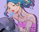 アニメ塗り・レトロポップな挿絵、イラスト描きます あらゆるスタイルであなただけのオリジナル絵を！ イメージ5