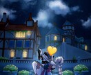 凝った構図の夢絵を描きます ゲーム内の思い出の場所を背景にイラストを描きます。 イメージ2