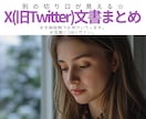 X(旧Twitter)の記事ひとつまとめます あなたのエピソードを140字位✕5投稿にします イメージ1