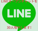 LINEオープンチャット30人増やします 全てアクティブユーザーです！！！ イメージ1